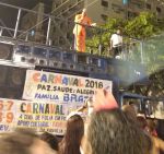 Pitchula no carnaval da taquara com a fam�lia Bras�o.