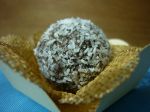 brigadeiro com biomassa de banana verde e coco (vegan)