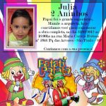 Convite em papel de foto arte elaborada por mim e aprovada pelas M�es