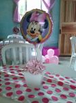 Centro de mesa Minie rosa