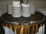 Mesa Buffet - Pratos e Talheres -