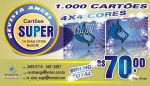 SUPER CARTO 4X4 CORES PLASTIFICAO TOTAL - FRENTE E VERSO VALOR: R$ 70,00 