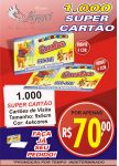 SUPER CARTO 4X4 CORES PLASTIFICAO TOTAL - FRENTE E VERSO VALOR: R$ 70,00   