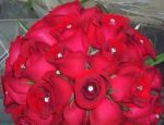 BOUQUET NOIVA VERMELHO COM STRASS