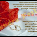 Convite de Casamento.