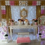 Chá de bebê/batizado /Primeira Comunhão
Para meninos trocamos os detalhes em rosa por outra cor da sua preferência