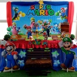 Decora��o Super Mario 
Detalhe de tecido no painel