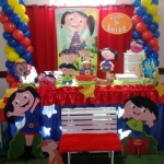Show da Luna 
Decora��o com mesa de tecido