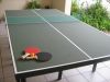 Mesa de ping pong - Tamanho oficial 15mm - 2,74 x 1,52 x 0,76. Acompanha 2 raquetes, 3 bolinhas, rede e suporte para rede >>> R$ 180,00