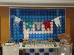 Decoração Clean Azul e branco ( chá de bebe )