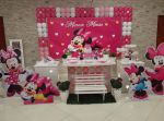 Decoração Clean Minnie Rosa