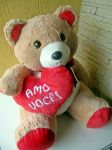 Pelucia Urso Pardo Amo Voc - Grande - R$ 70,00 - Cod. A - 01