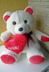Pelucia Urso Polar Muito Amor - Grande - R$ 70,00 - Cod. A - 02 