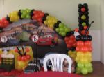 Tema carros da disney com trabalho de balo