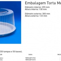 Z-56A Embal. Torta Mdia Alta Cristal
          (BASE - branca ou preta)