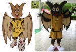 Mascote Morcego - Pingaiada Futebol Clube - Jatai - GO