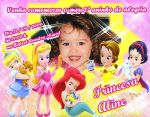 convite princesas baby