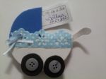 Carrinho de nenem em EVA, para ch� de bebe, com im� de geladeira