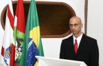 Mestre de cerimônias em congresso nacional no Hotel Morro das Pedras