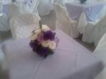 Arranjo centro de mesa - Decorao branco e lils