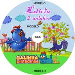 Adesivo Cd Personalizado: Galinha Pintadinha 2.