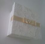 Caixinha mdf decorada para convite ou lembrança padrinhos. 10X10X5cm