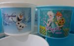 Balde de pipoca Frozen. Em qualquer tema. 1,5L. VAZIO. baldinho + adesivo.