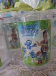 Caneca acrlica, 350ml com adesivo, Smurfs