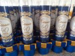 Tubete Niver Adulto Provençal Dourado com azul.