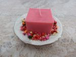 Vela Aromática 50g, Orgânica, com parafina de soja - Feita por encomenda. Tamanho 5x5x5cm. Formatos: redondo, quadrado, estrela.