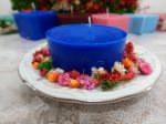 Vela Aromática 50g, Orgânica, com parafina de soja - Feita por encomenda. Tamanho 5x5x5cm. Formatos: redondo, quadrado, estrela. Cor e aroma ao seu gosto.