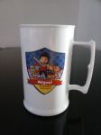 Caneca acrílica, 300ml com adesivo Patrulha Canina: