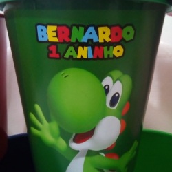 Balde de pipoca 1 litro, Super Mário e sua turma.