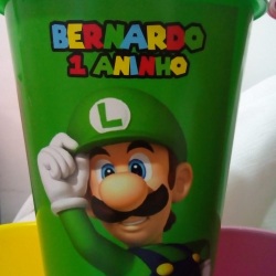 Balde de pipoca 1 litro, Super Mário e sua turma.