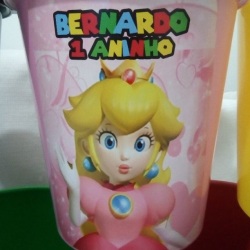 Balde de pipoca 1 litro, Super Mário e sua turma.