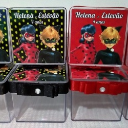 Caixinha Lady Bug e Cat Noir